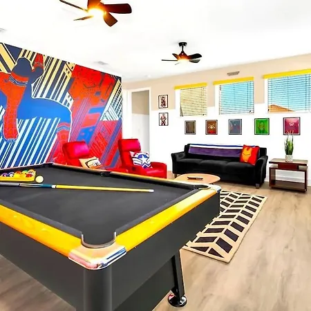 Stunning Villa With Themed Room'S And Game Room Right Across From The Club House #7Sl9003